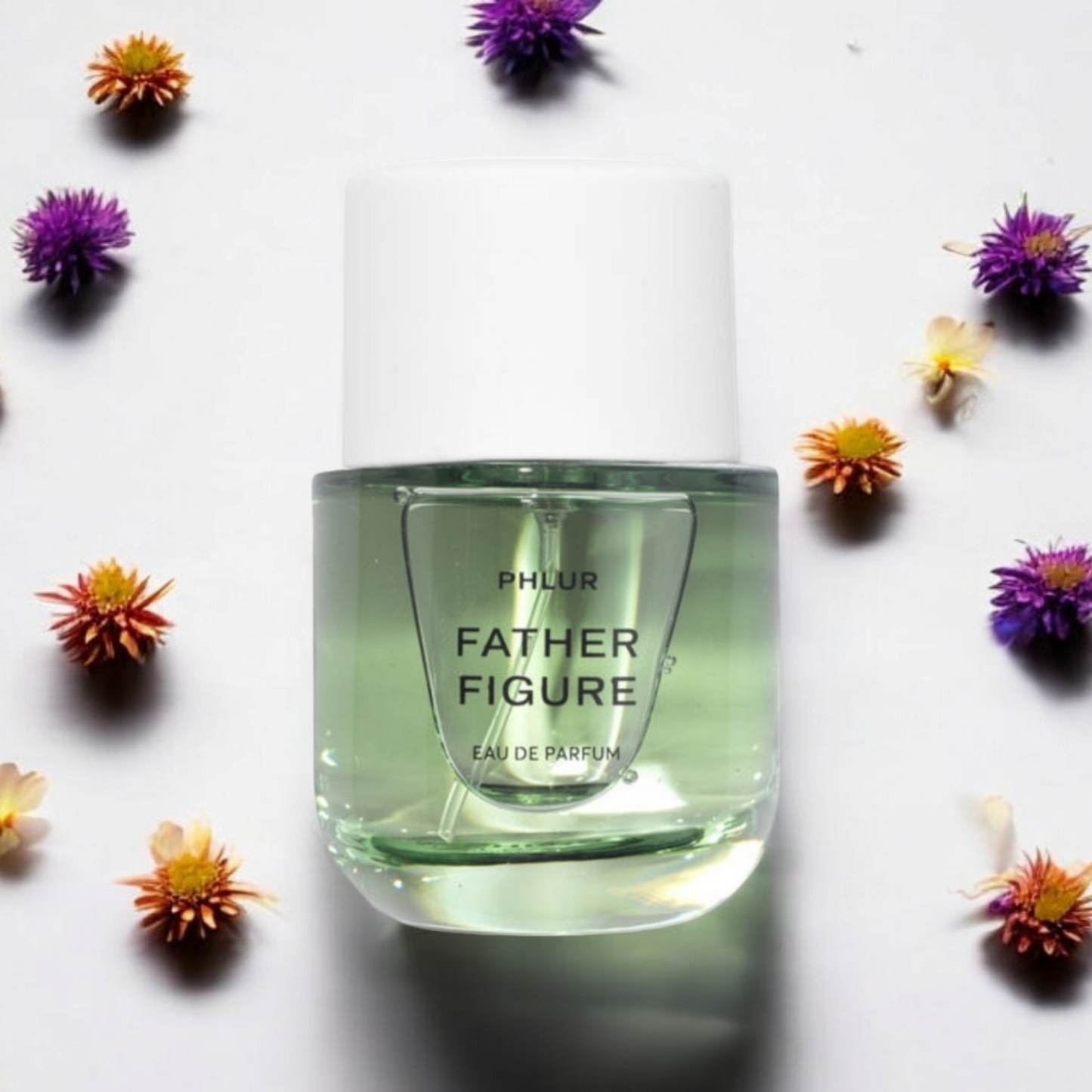 Phlur Father Figure perfume fragrance samples in 1ml, 2ml, and 5ml sizes, offering a luxurious and versatile scent experience.