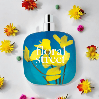 Arizona Bloom Floral Street perfume fragrance samples in 1ml, 2ml, and 5ml sizes, offering a luxurious and versatile scent experience.