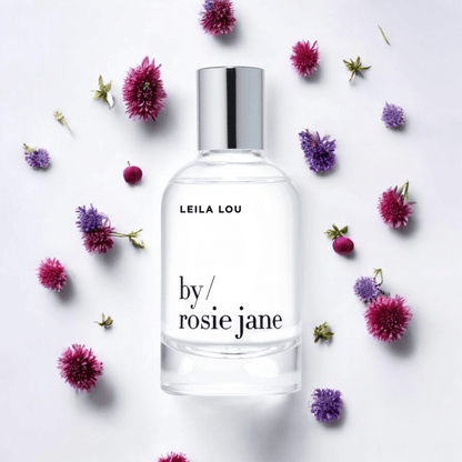 By / Rosie Jane Leila Lou fragrance samples in 1ml, 2ml, and 5ml sizes, offering a luxurious and versatile scent experience.