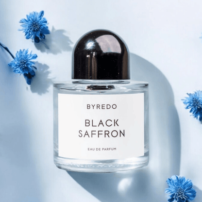 Byredo Black Saffron perfume fragrance samples in 1ml, 2ml, and 5ml sizes, offering a luxurious and versatile scent experience.