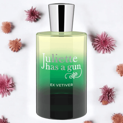Juliette Has A Gun Ex Vetiver perfume fragrance samples in 1ml, 2ml, and 5ml sizes, offering a luxurious and versatile scent experience.