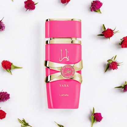 Lattafa Yara Candy perfume fragrance samples in 1ml, 2ml, and 5ml sizes, offering a luxurious and versatile scent experience.
