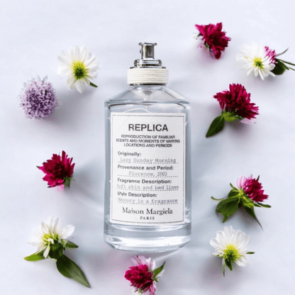 Maison Margiela Replica - Lazy Sunday Morning perfume fragrance samples in 1ml, 2ml, and 5ml sizes, offering a luxurious and versatile scent experience.