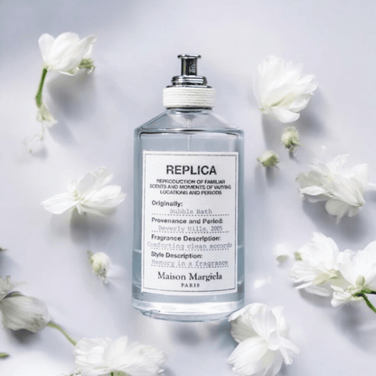 Maison Margiiela Replica Bubble bath perfume fragrance samples in 1ml, 2ml, and 5ml sizes, offering a luxurious and versatile scent experience