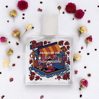 Maison Matine Arashi No Uni perfume fragrance samples in 1ml, 2ml, and 5ml sizes, offering a luxurious and versatile scent experience.