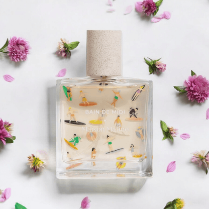 Maison Matine Bain De Midi perfume fragrance samples in 1ml, 2ml, and 5ml sizes, offering a luxurious and versatile scent experience.