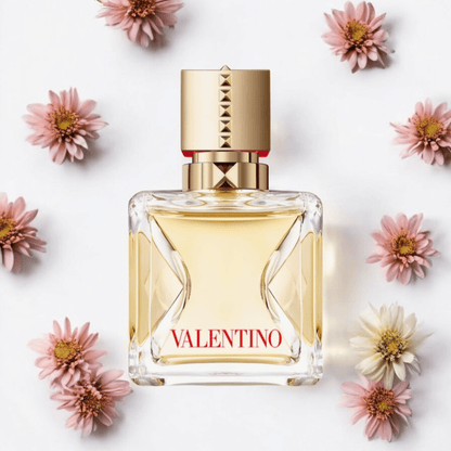 Voce Viva Valentino perfume fragrance samples in 1ml, 2ml, and 5ml sizes, offering a luxurious and versatile scent experience.